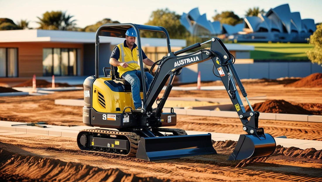 Excavator in action on a construction site showcasing hydraulic attachments for excavators