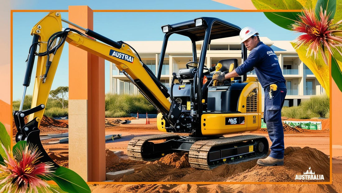 Compact Excavator for Sale with Operator on Construction Site in Australia
