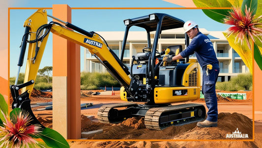 Compact Excavator for Sale with Operator on Construction Site in Australia
