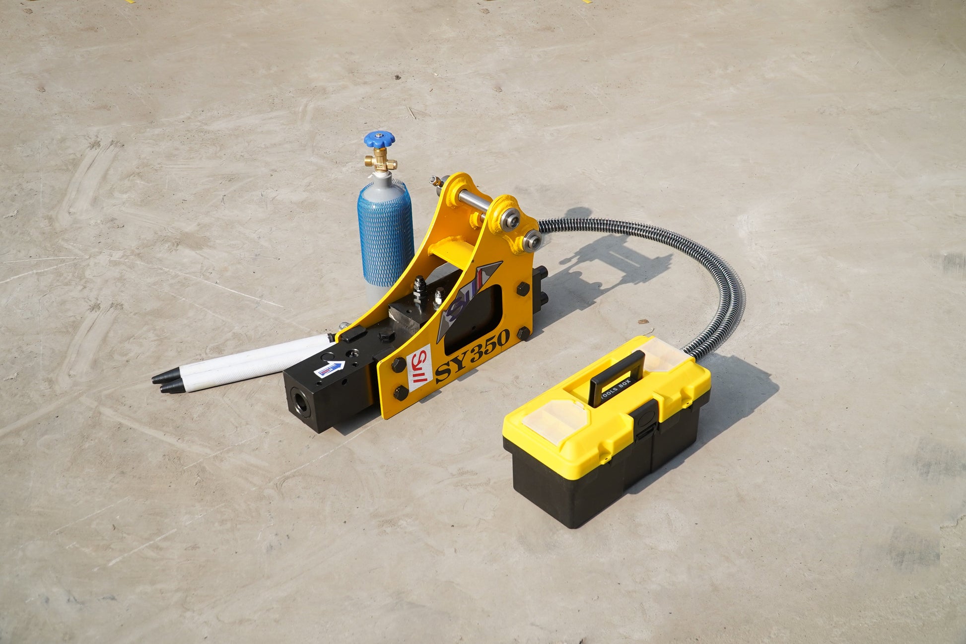 Rippa Australia SY350 Breaker Excavator Attachment with Tool Kit for Efficient Demolition Projects