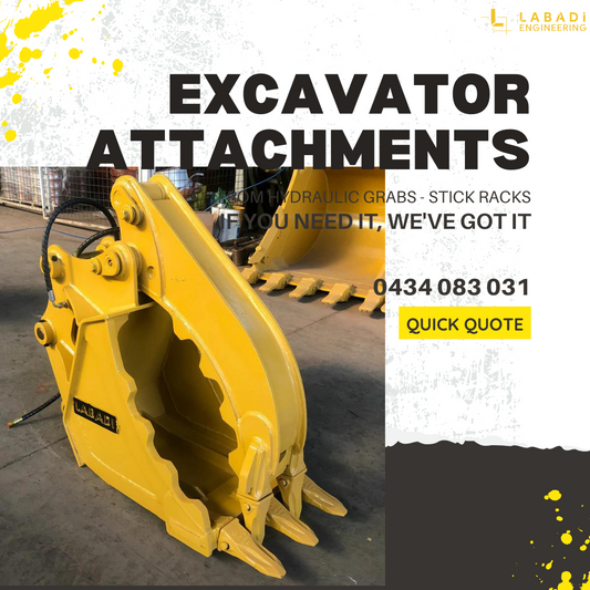 Elevating Excavator Efficiency with Labadi Engineering's Top-Notch Attachments in Australia