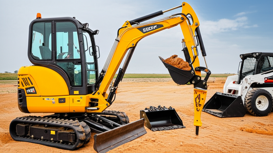 Mini Excavators, Attachments & Skid Steer Tyres in Australia