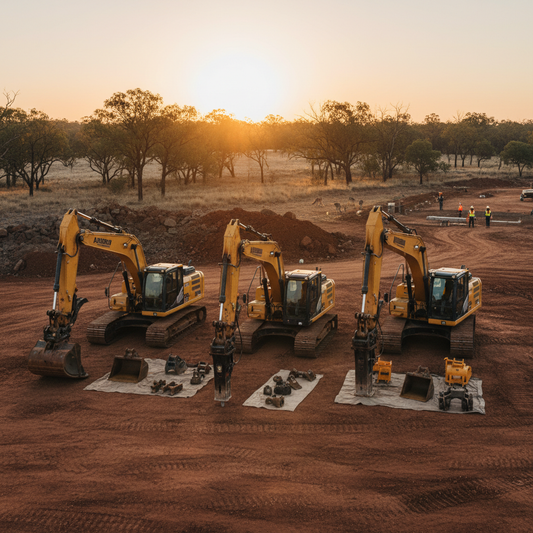 Empowering Australian Construction with Premier Excavators and Essential Attachments