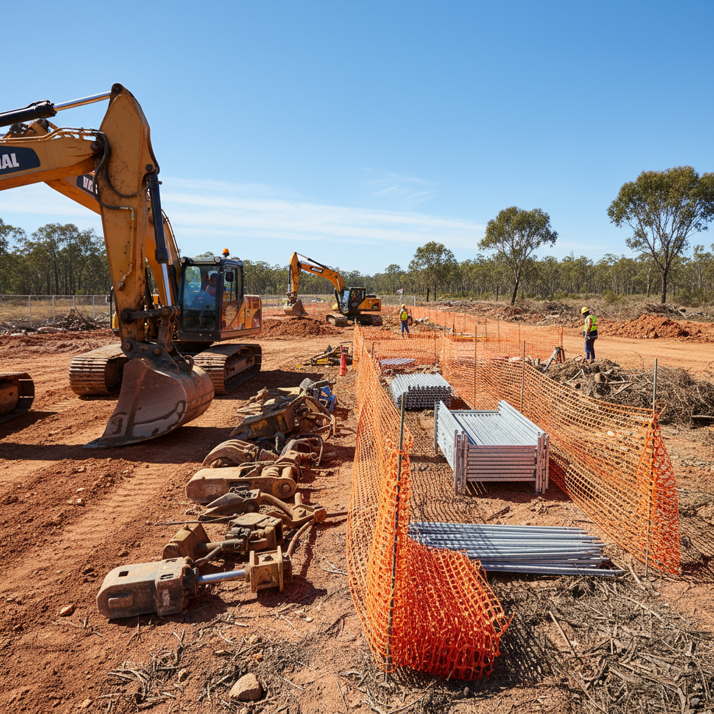 Maximising Australian Site Efficiency with Essential Excavator Gear and Fencing Solutions