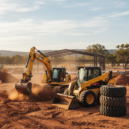 Optimising Australian construction with versatile excavators and lasting skid steer tyres