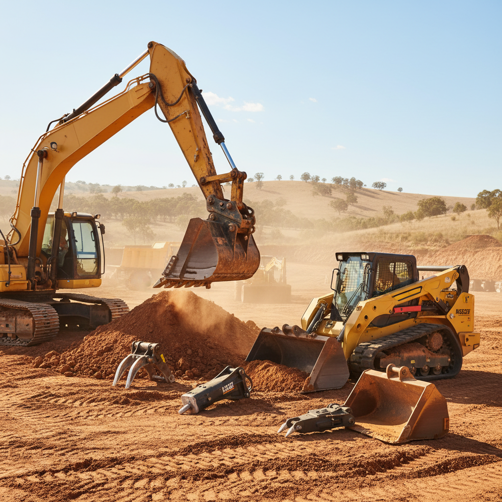 Maximising Australian Earthmoving Efficiency with Premium Excavator Tools and Skid Steer Tyres