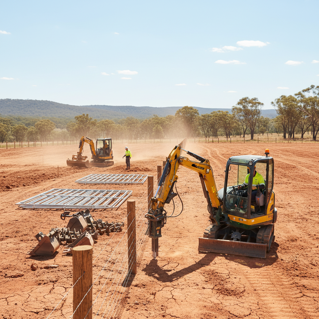 Boosting Australian Productivity with Quality Mini Excavators Attachments and Fencing