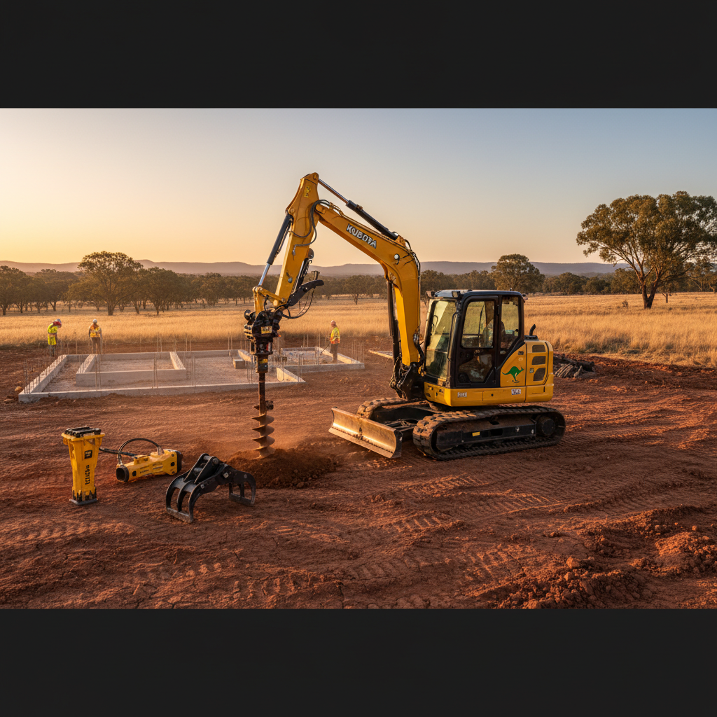 Enhancing Australian Project Performance with Mini Excavators and Key Attachments