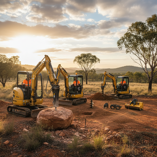 Enhancing Productivity on Australian Sites with Versatile Mini Excavators and Attachments