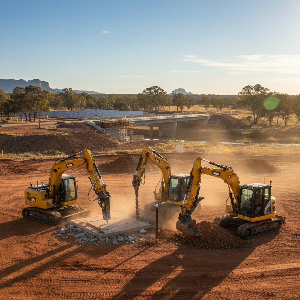 Powering Australian projects with advanced mini excavators and durable attachments