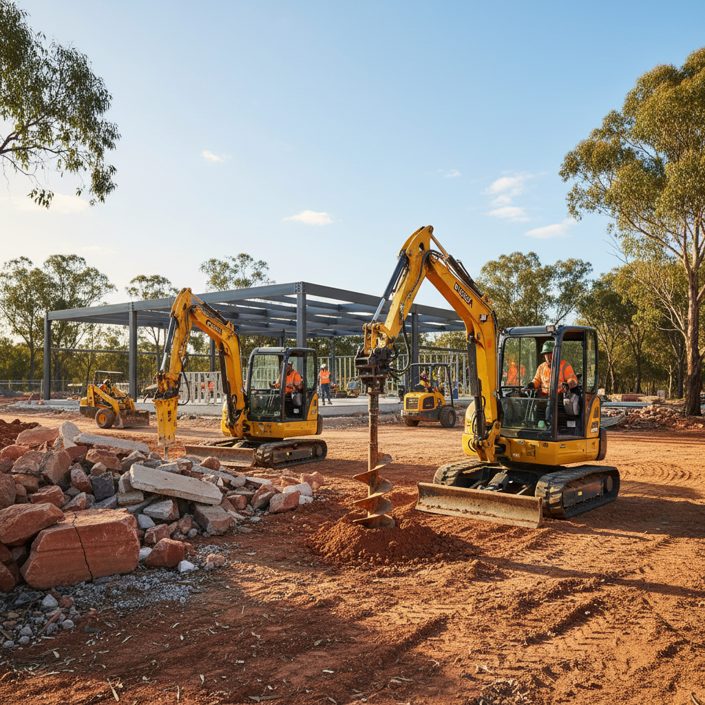 Enhancing Australian construction projects with versatile mini excavators and robust attachments
