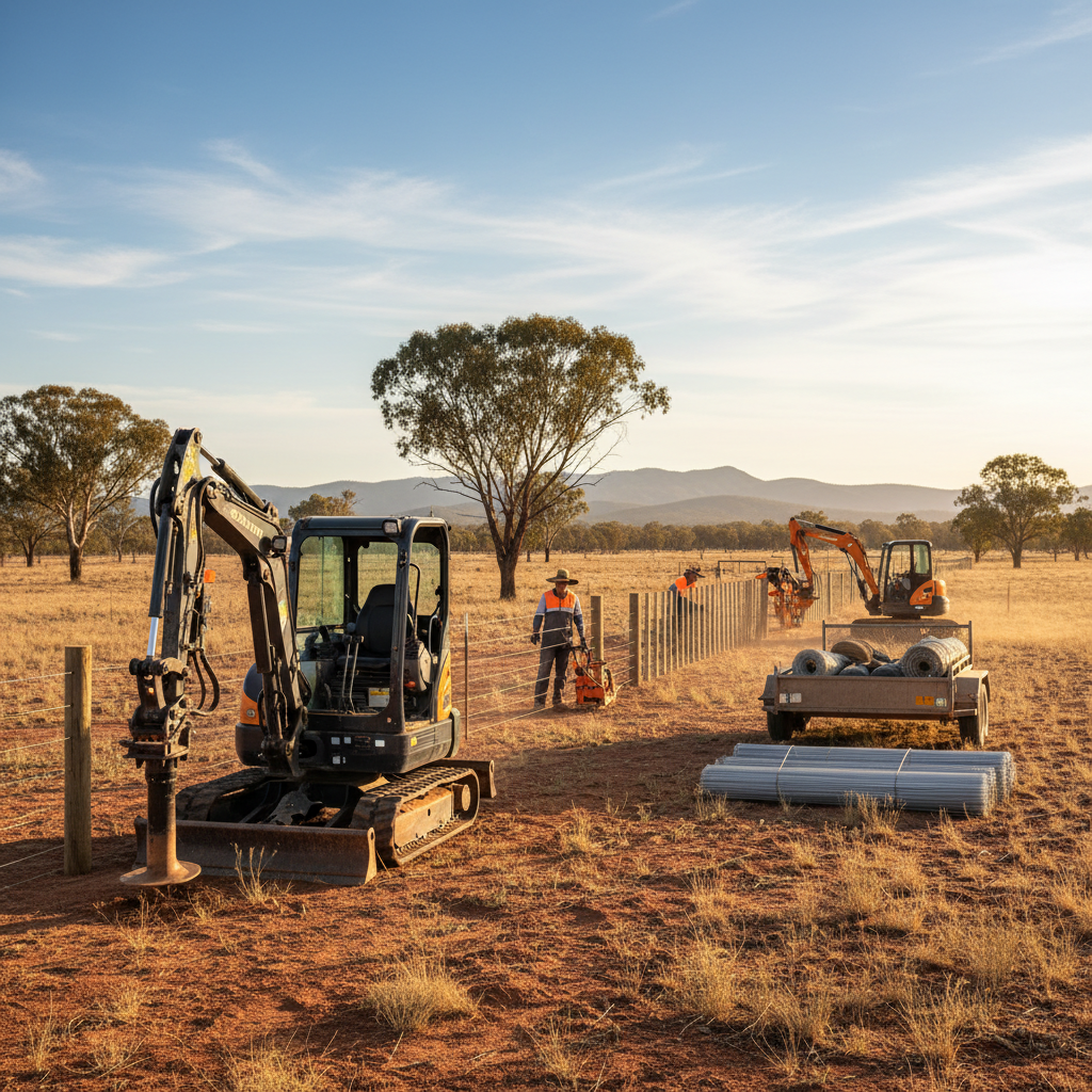 Achieving Australian Project Longevity: Mini Excavators, Attachments & Fencing Explained