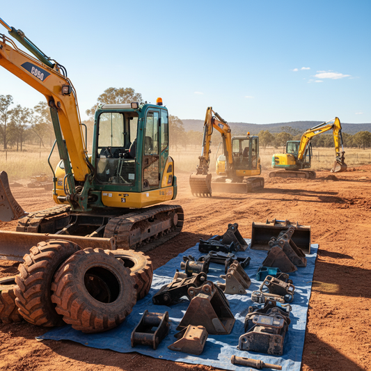 Australian Project Efficiency: Mini Excavators, Tyres & Attachments Explained