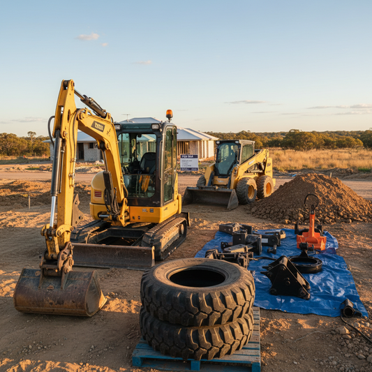 Strategic Equipment for Australian ROI: Mini Excavators, Skid Steer Tyres & Attachments