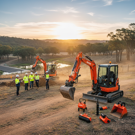 Empowering Australian Projects with Versatile Mini Excavators and Essential Attachments