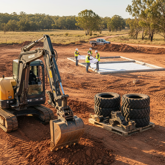Overcoming Australian Project Delays: Essential Mini Excavator, Tyre & Attachment Strategy