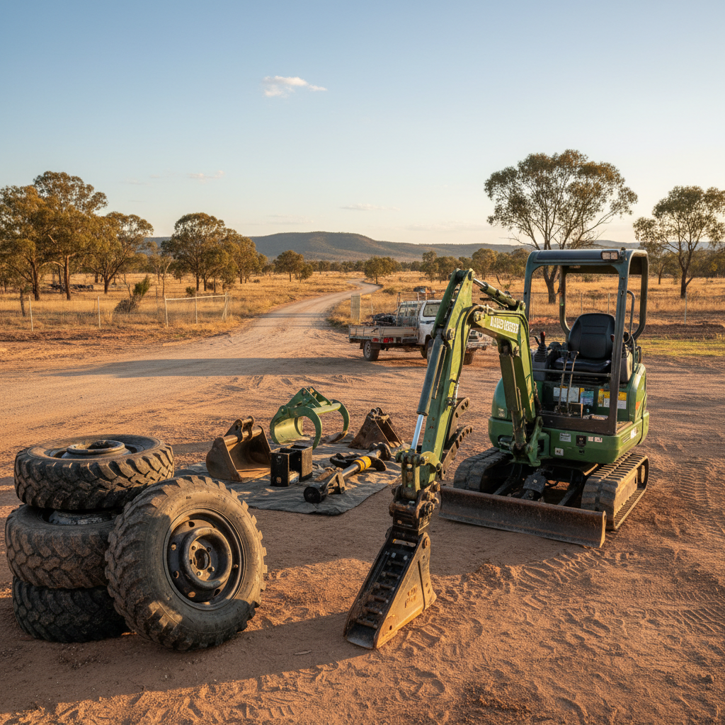 Tailored Australian Equipment: Mini Excavators, Tyres & Attachments for Every Project