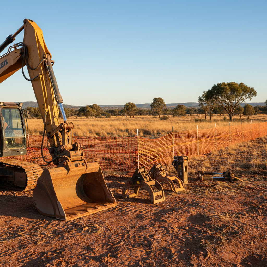 Selecting Optimal Excavator Tools and Site Fencing for Australian Ventures
