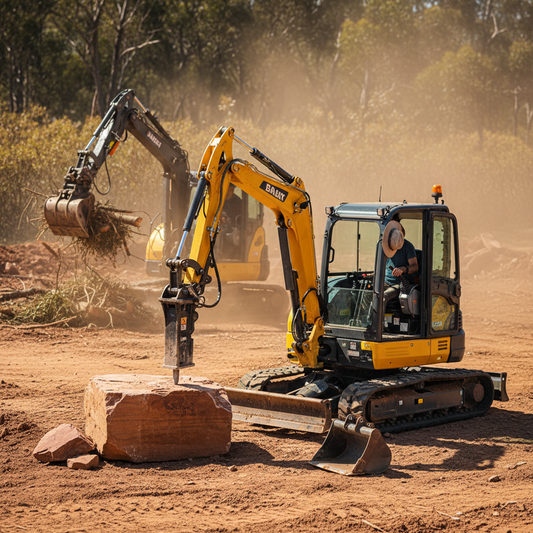 Australian Mini Excavators: Uptime, Tyre Durability & Attachment Versatility