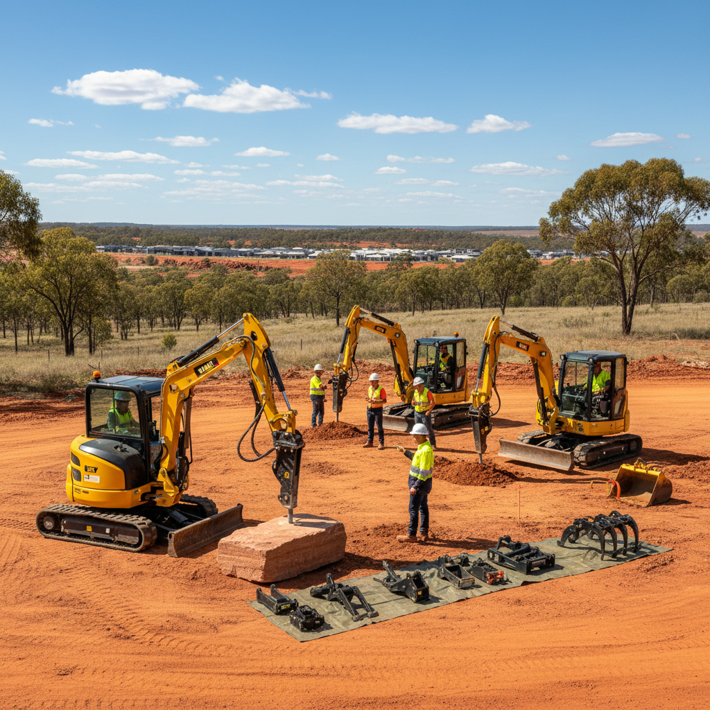 Enhancing Australian Project Efficiency with Versatile Mini Excavators and Specialized Attachments