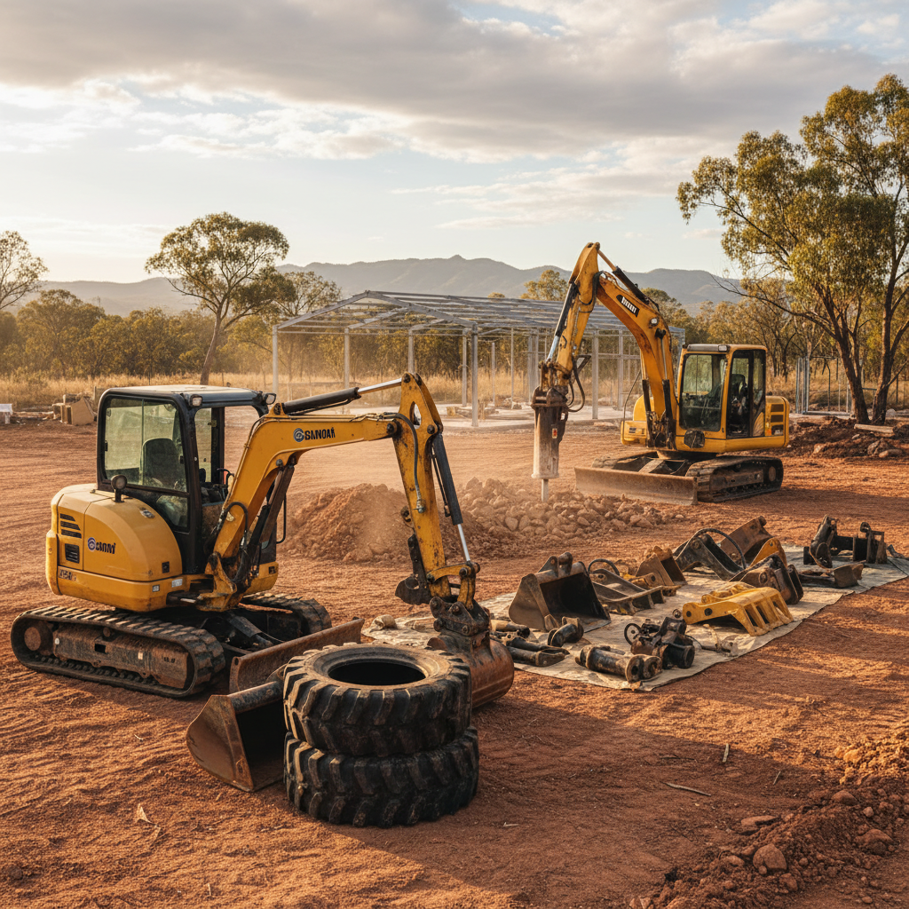 Optimising Australian Project Profitability: Durable Mini Excavators, Tyres & Attachments
