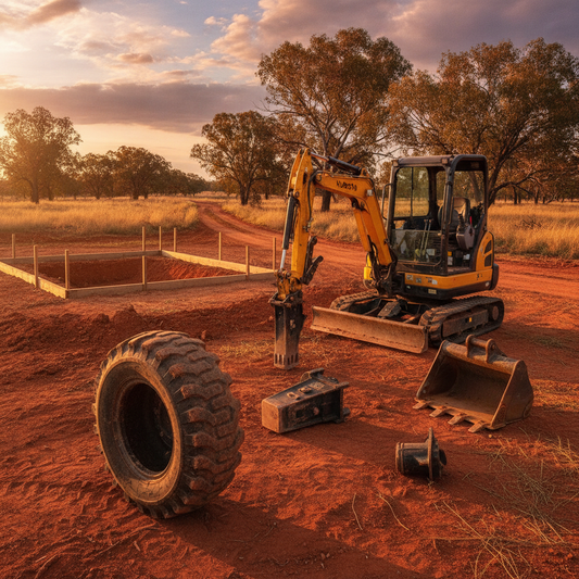 Preventing Australian Project Setbacks: Mini Excavators, Tyres & Attachments