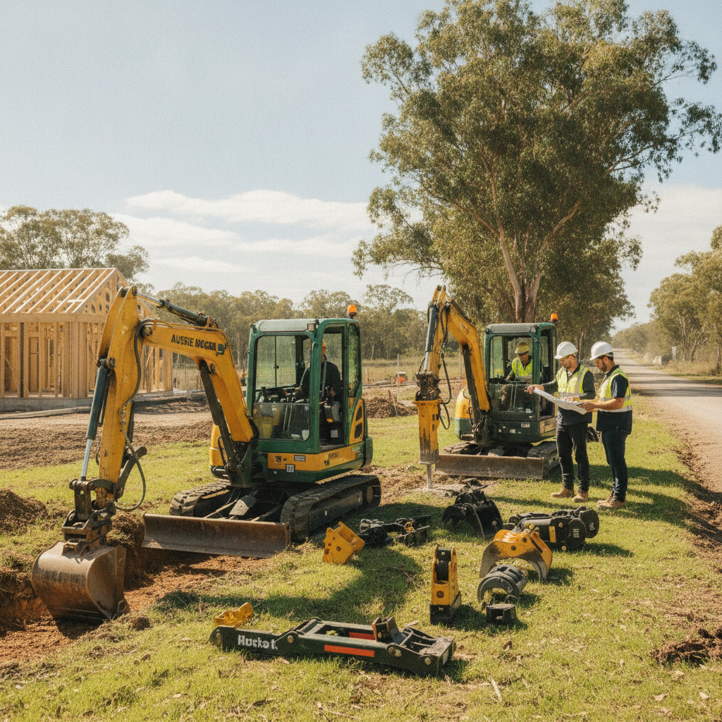 Maximising Job Site Efficiency with Australian Mini Excavators and Versatile Attachments