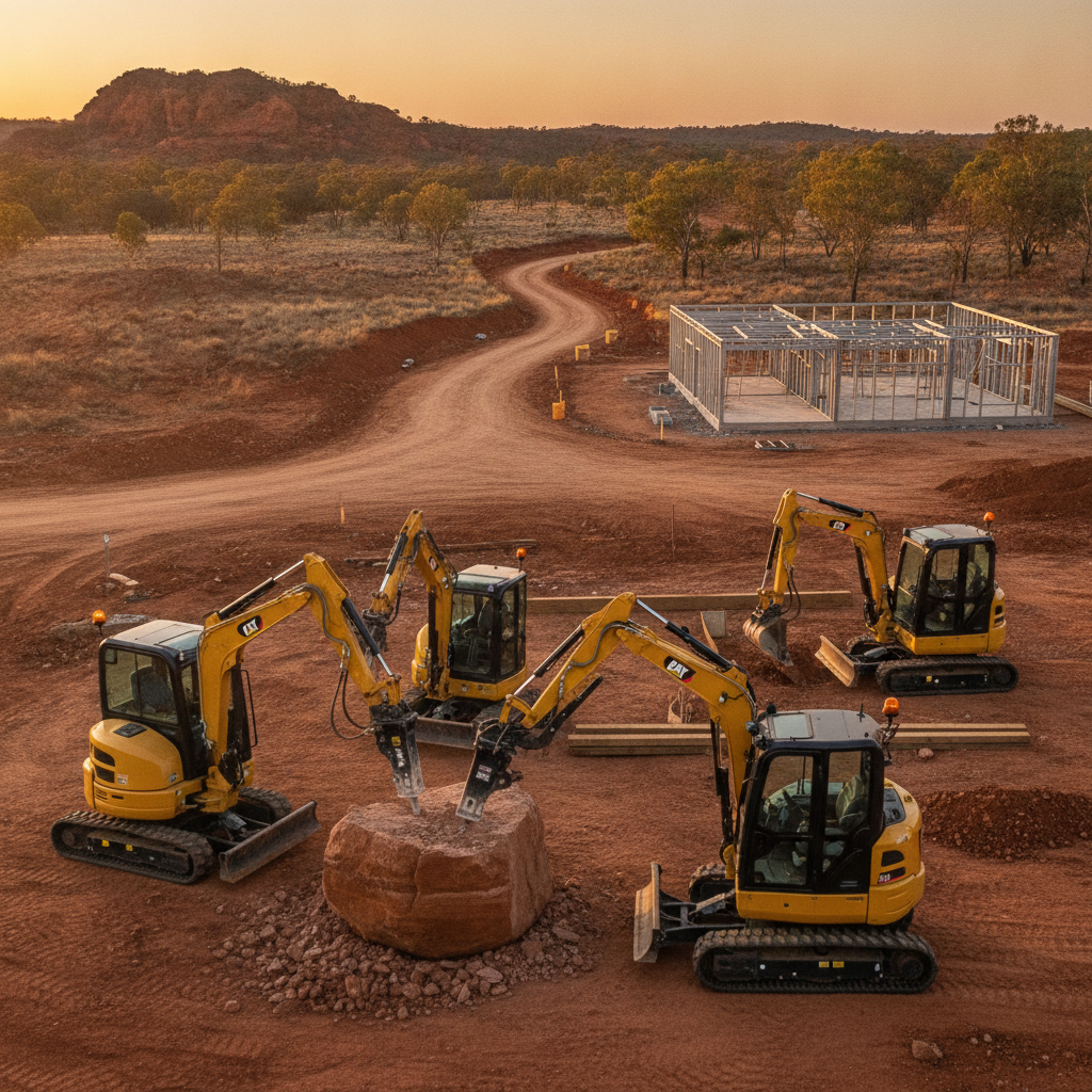 Powering Australian Construction with Nimble Mini Excavators and Advanced Attachments