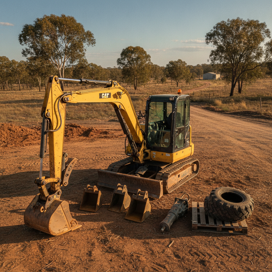 Australian Earthmoving: Function, Care & Value for Mini Excavators, Tyres & Attachments