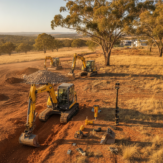 Powering Australian construction with versatile mini excavators and essential attachments