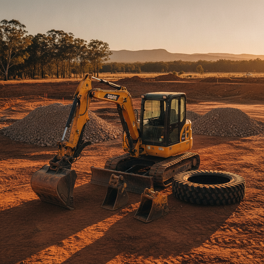 Maximising Australian Project ROI: Durable Mini Excavators, Tyres & Attachments