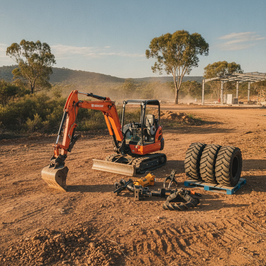 Optimising Australian Projects: Mini Excavator, Tyre & Attachment Selection