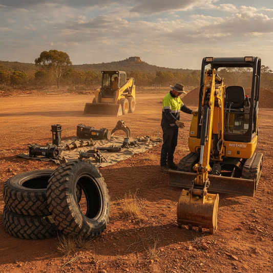 Right Australian Earthmoving Gear: Mini Excavators, Tyres & Attachments for Trades,