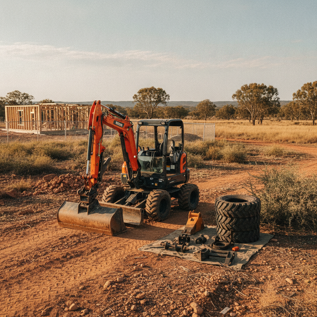Avoiding Australian Site Issues: Right Mini Excavators, Tyres & Attachments