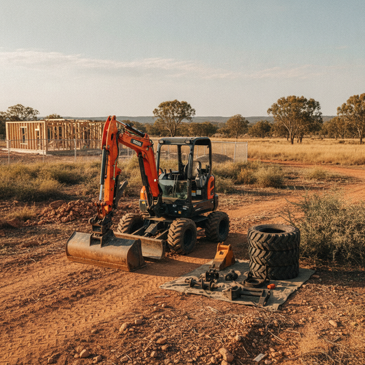 Avoiding Australian Site Issues: Right Mini Excavators, Tyres & Attachments