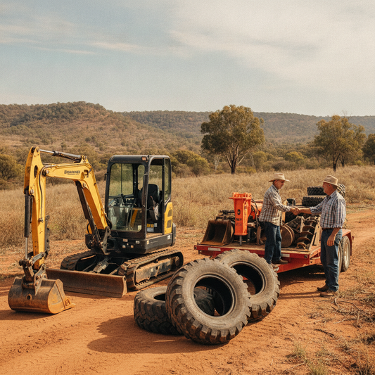 Buying & Hiring Earthmoving Gear in Australia: Mini Excavators, Tyres & Attachments