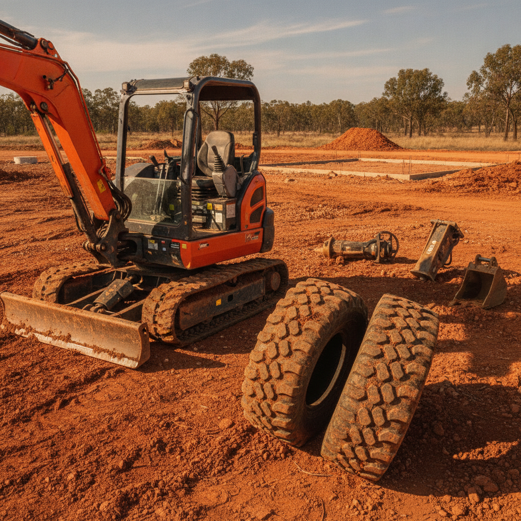 Minimising Downtime: Optimal Mini Excavators, Tyres & Attachments for Australian Sites