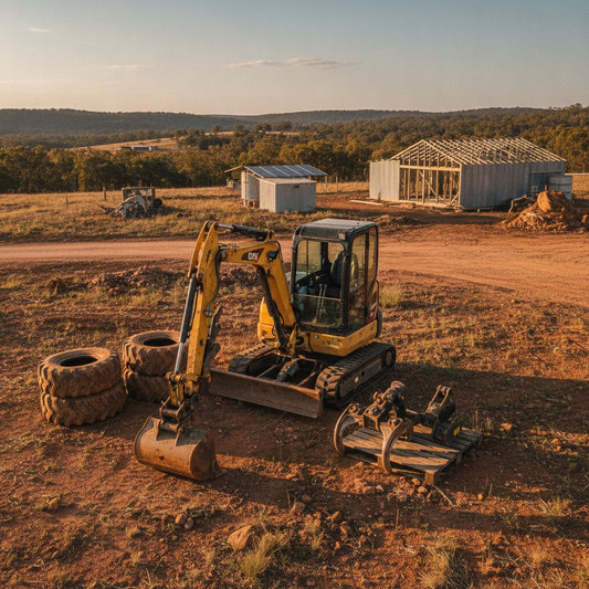 Australian Site ROI: Durable Mini Excavators, Tyres & Attachments for Success