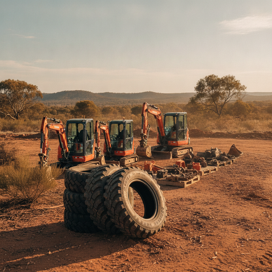 Matching Australian Earthmoving Equipment: Mini Excavators, Tyres & Attachments for Your