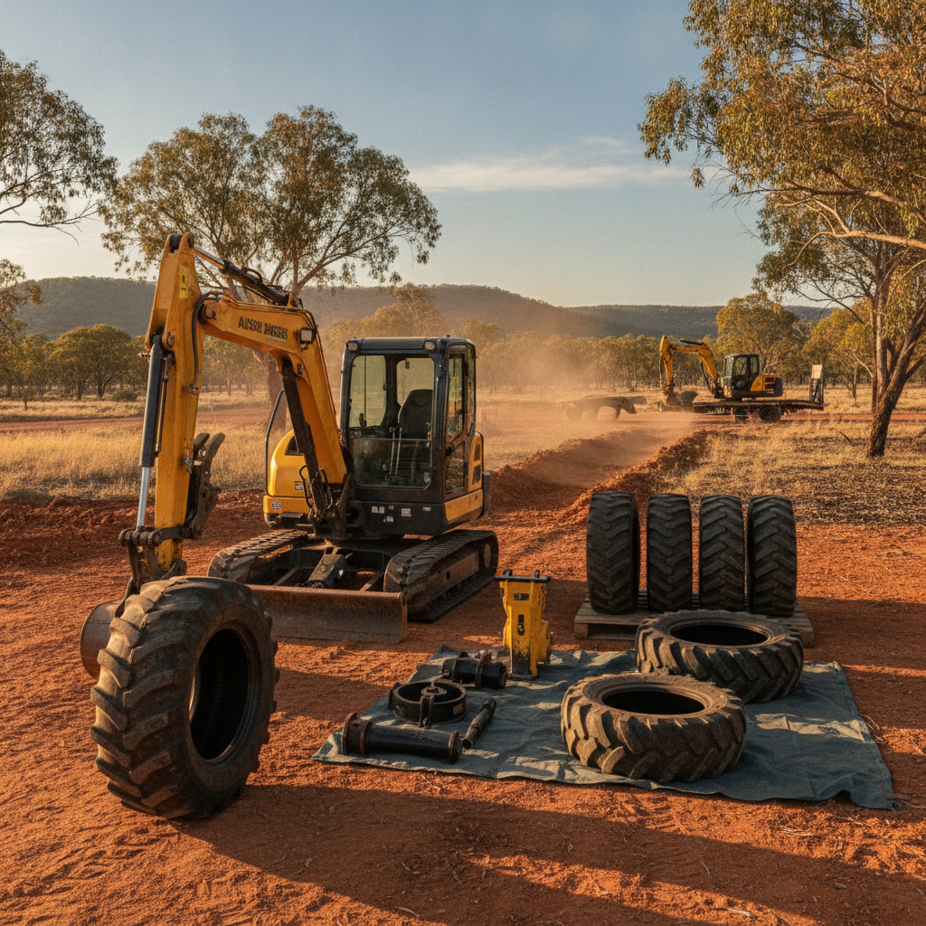 Seamless Australian Projects: Mini Excavators, Tyres & Attachments