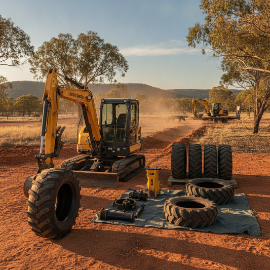 Seamless Australian Projects: Mini Excavators, Tyres & Attachments