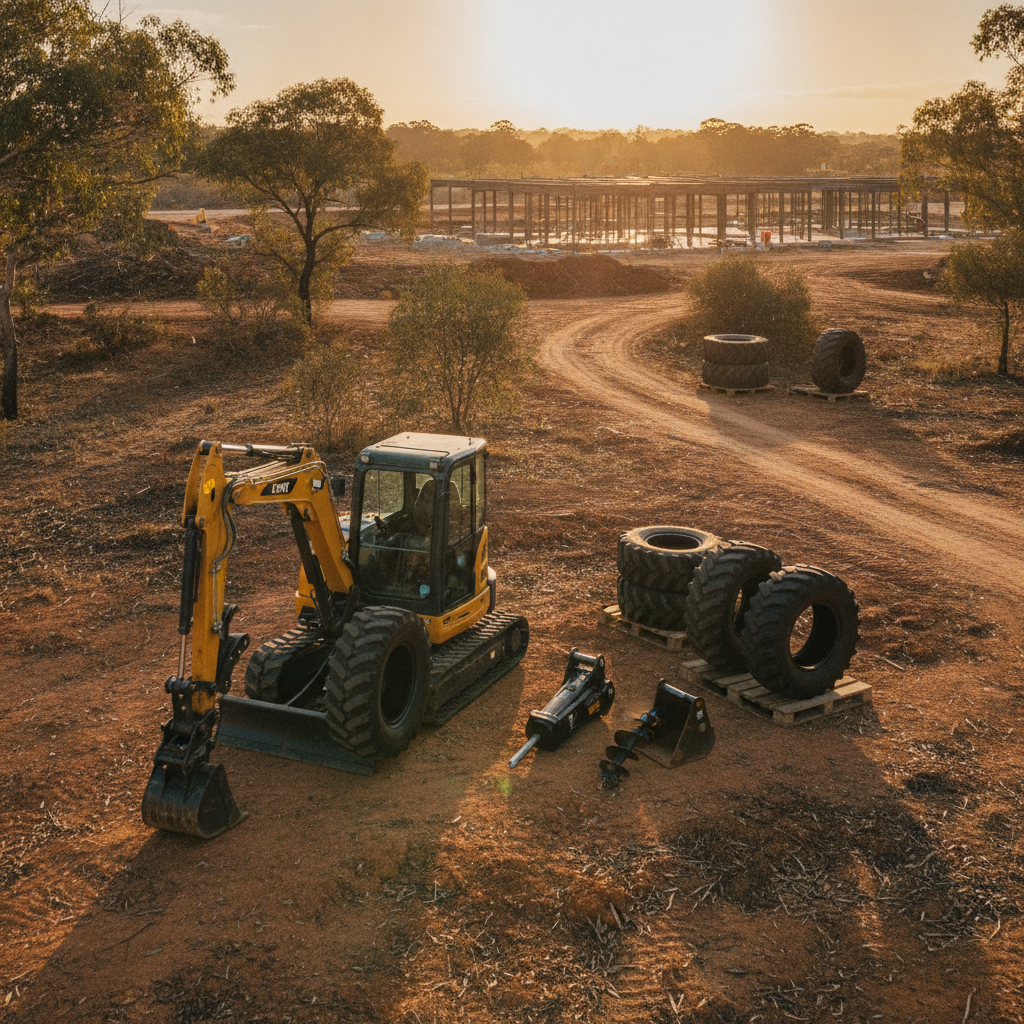 Equipping Australian Projects: Mini Excavator, Tyre & Attachment Buying Guide