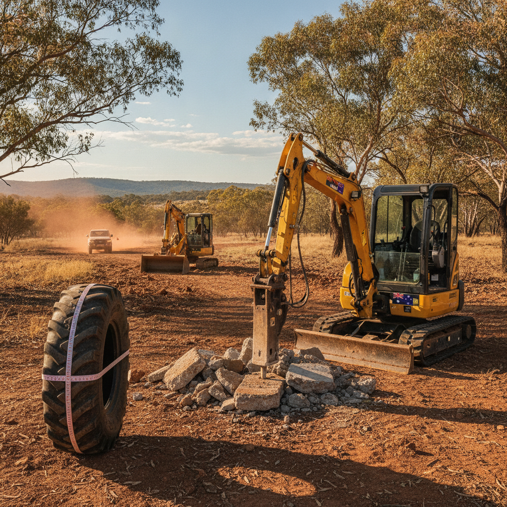 Mastering Australian Earthmoving: Operating Mini Excavators, Tyre Longevity & Attachment
