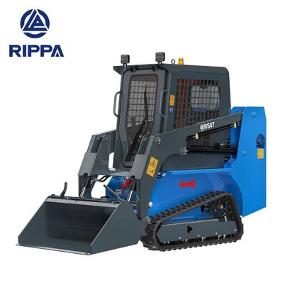Labadi Engineering Skid Steer Loader with durable tracks and a front-loading bucket for versatile grading tasks