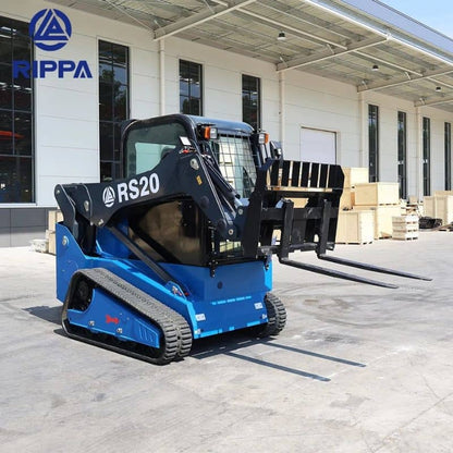 Labadi Engineering RS20 Skid Steer with Forklift Attachment for Efficient Material Handling