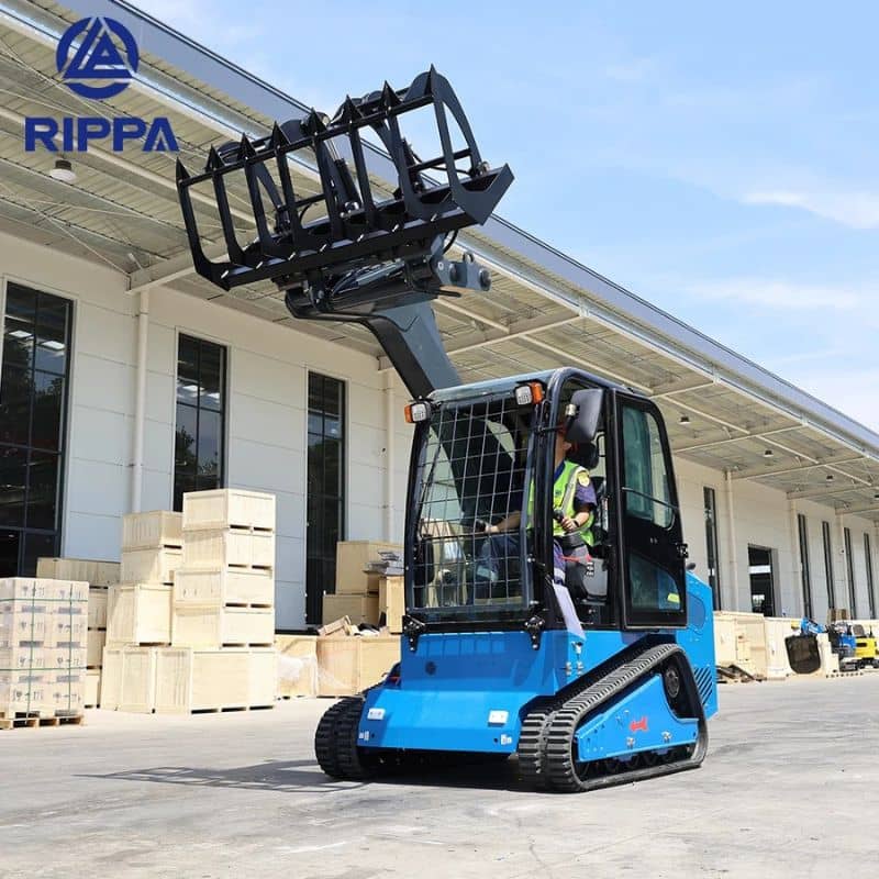 Labadi Engineering Skid Steer Loader with Grapple Attachment for Efficient Material Handling