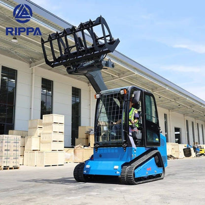 Labadi Engineering Skid Steer Loader with Grapple Attachment for Efficient Material Handling