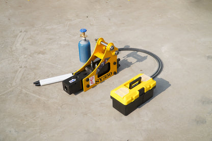 Rippa Australia Breaker Excavator Attachment with Hydraulic Hose and Tool Case for Heavy-Duty Projects