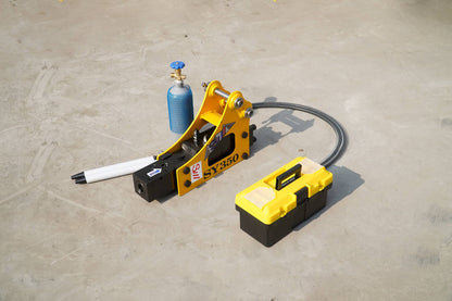 Rippa Australia Breaker Excavator Attachment with Hydraulic Hose and Tool Case for Heavy-Duty Projects