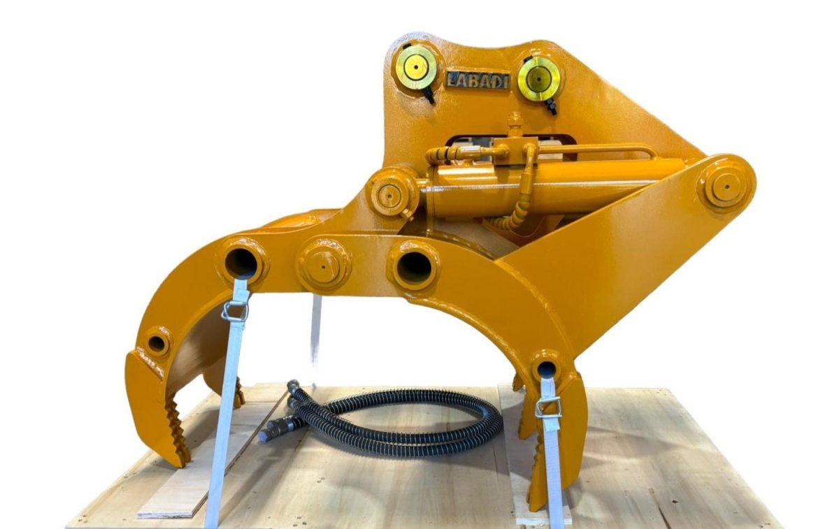Labadi Engineering Hydraulic Grab attachment designed for excavators with powerful gripping capabilities